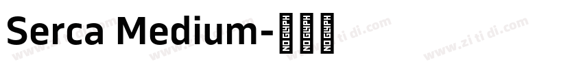 Serca Medium字体转换